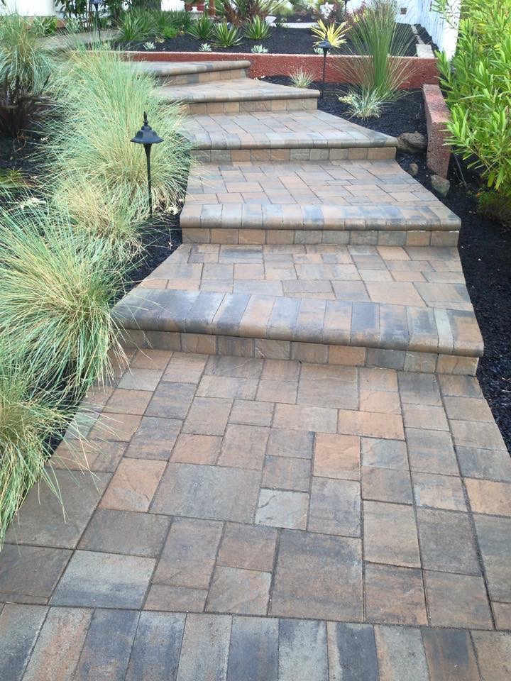 DCS paver steps and landing