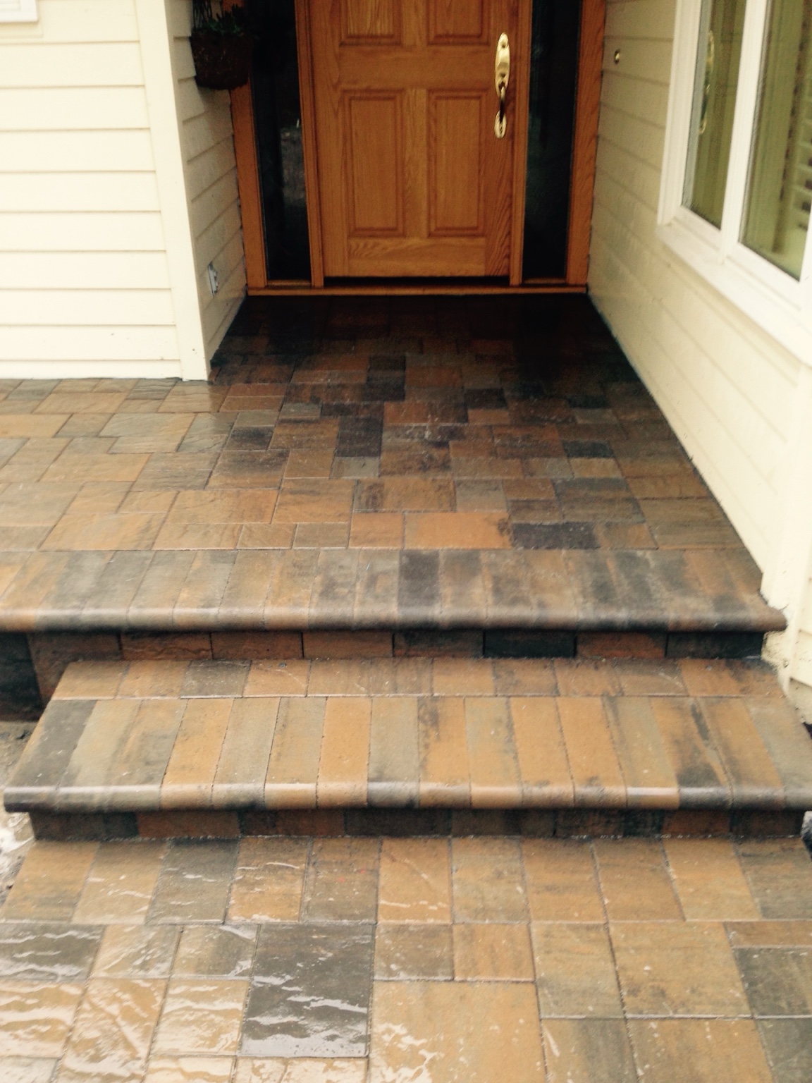 DCS paver steps and landing