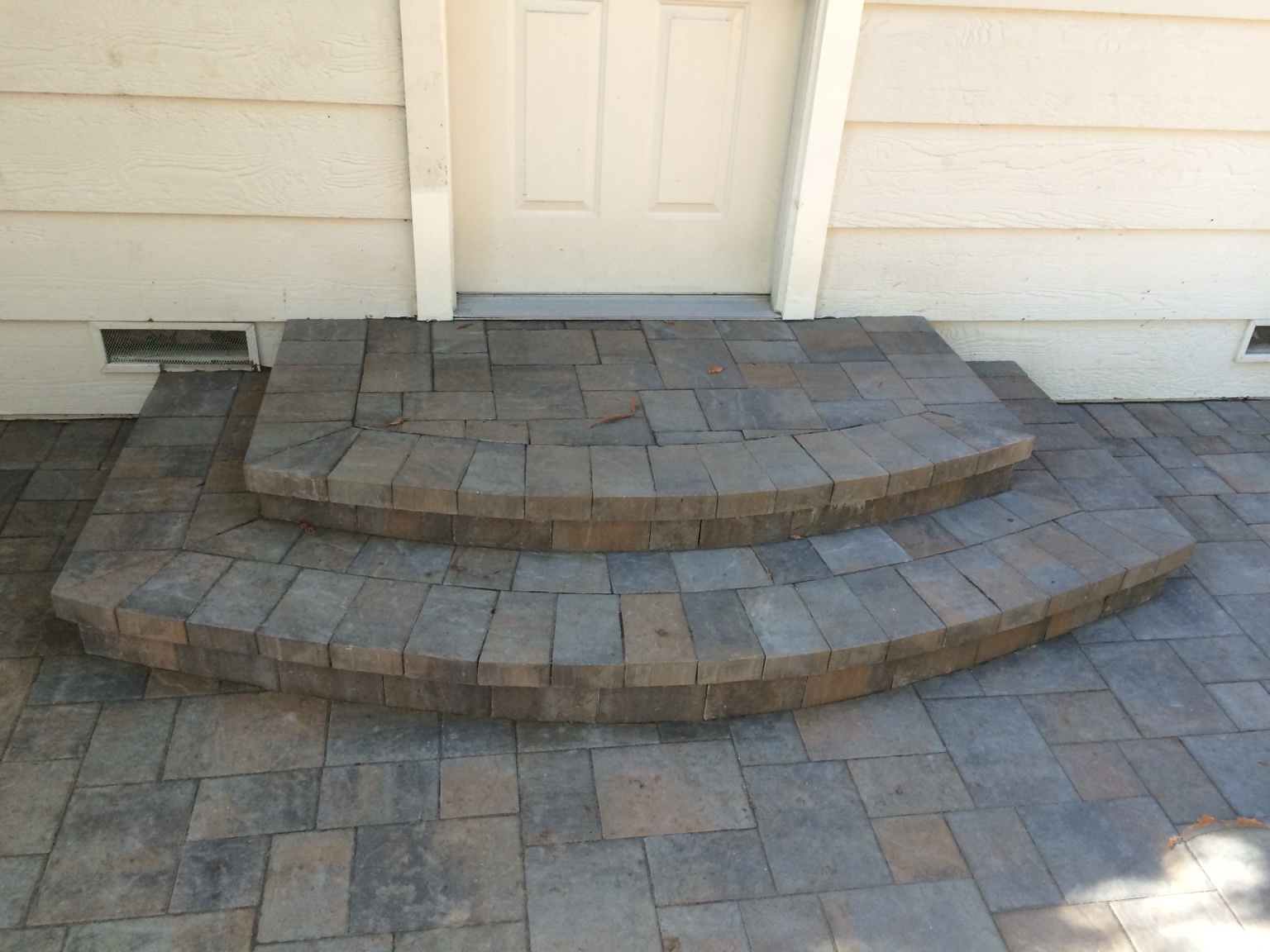 DCS paver steps and landing