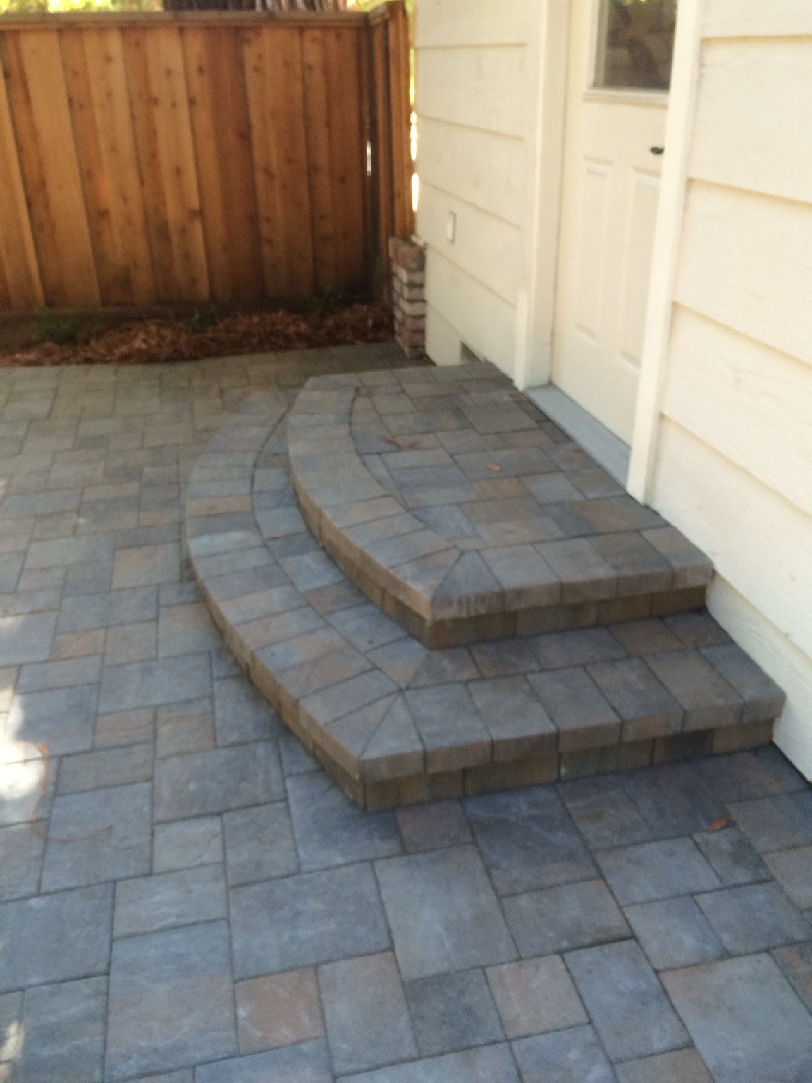 DCS paver steps and landing