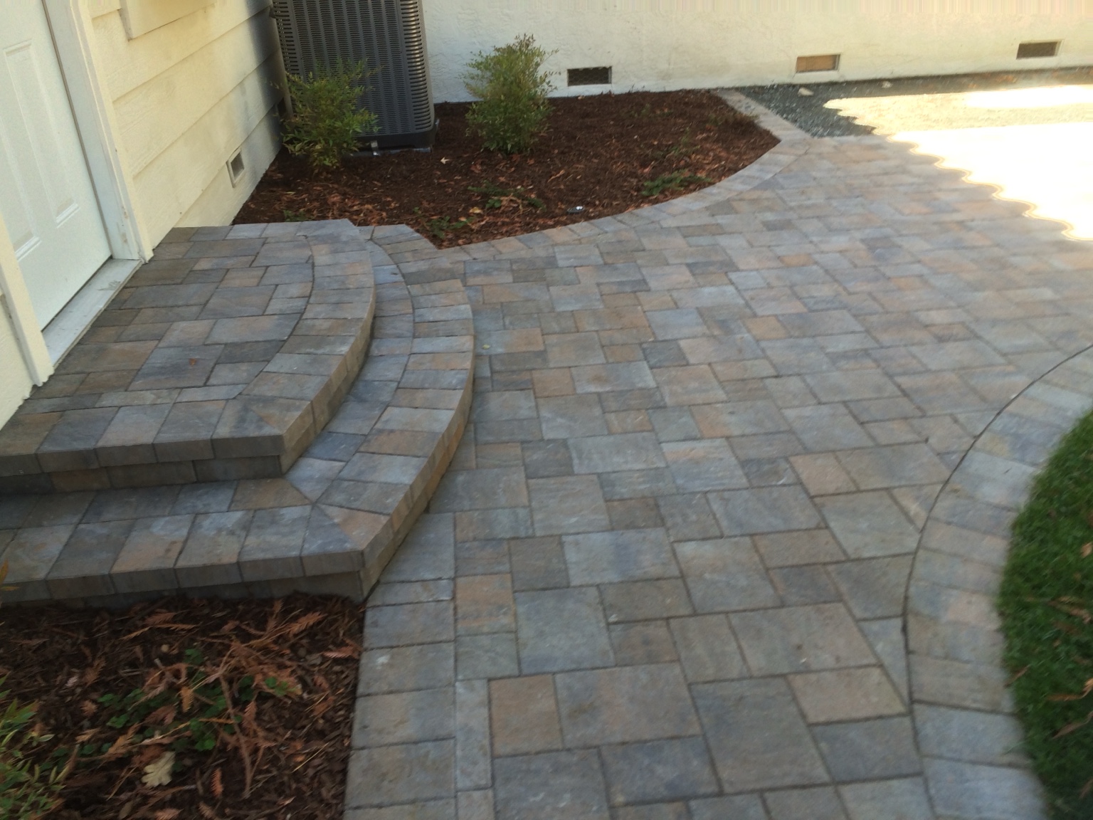 DCS paver steps and landing