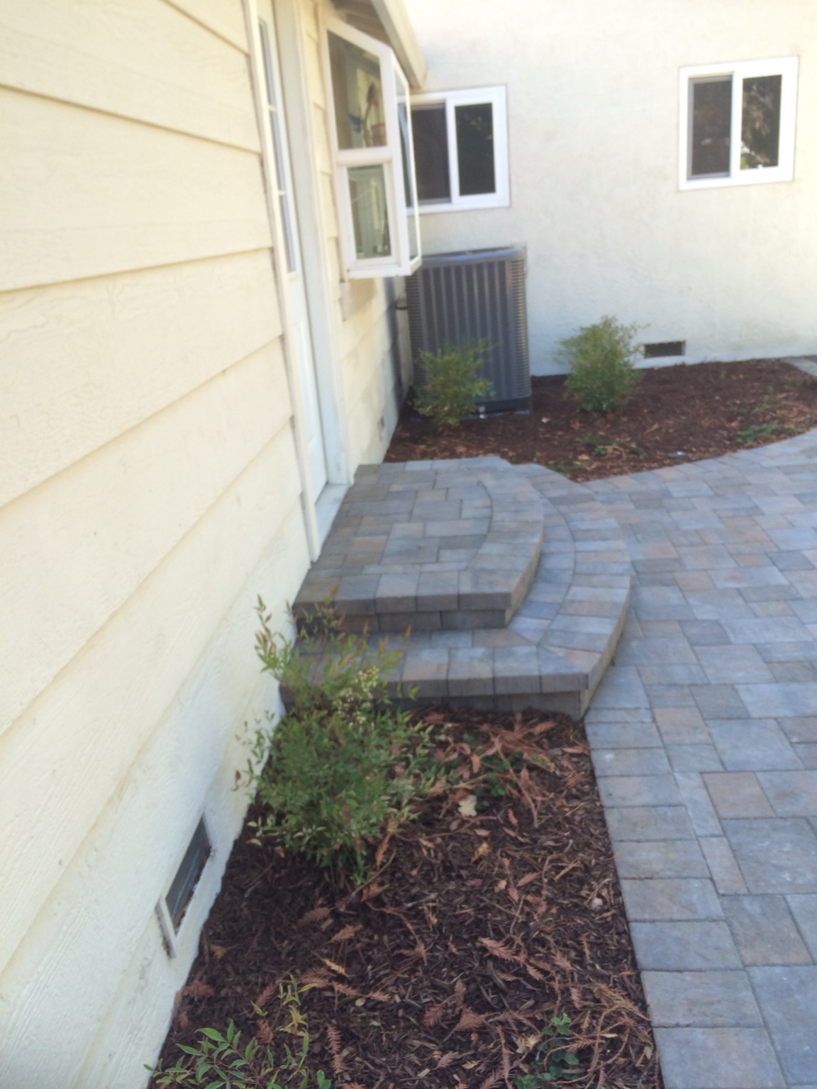 DCS paver steps and landing