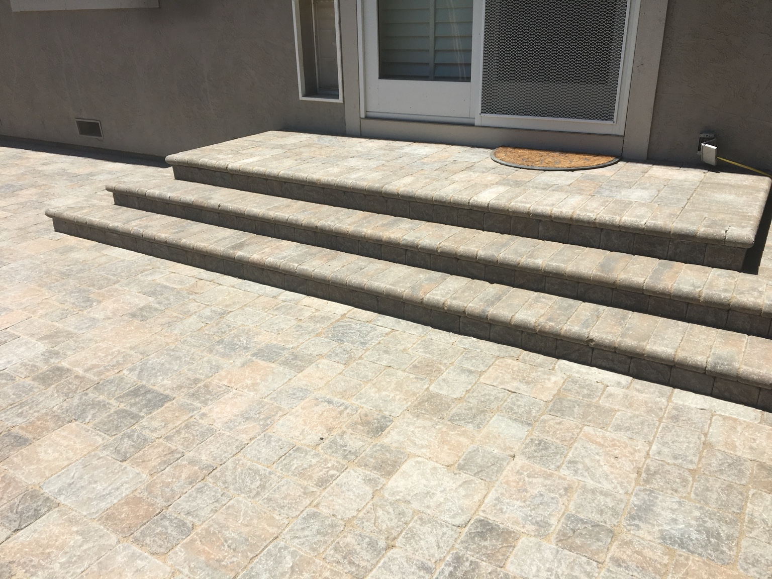 DCS paver steps and landing