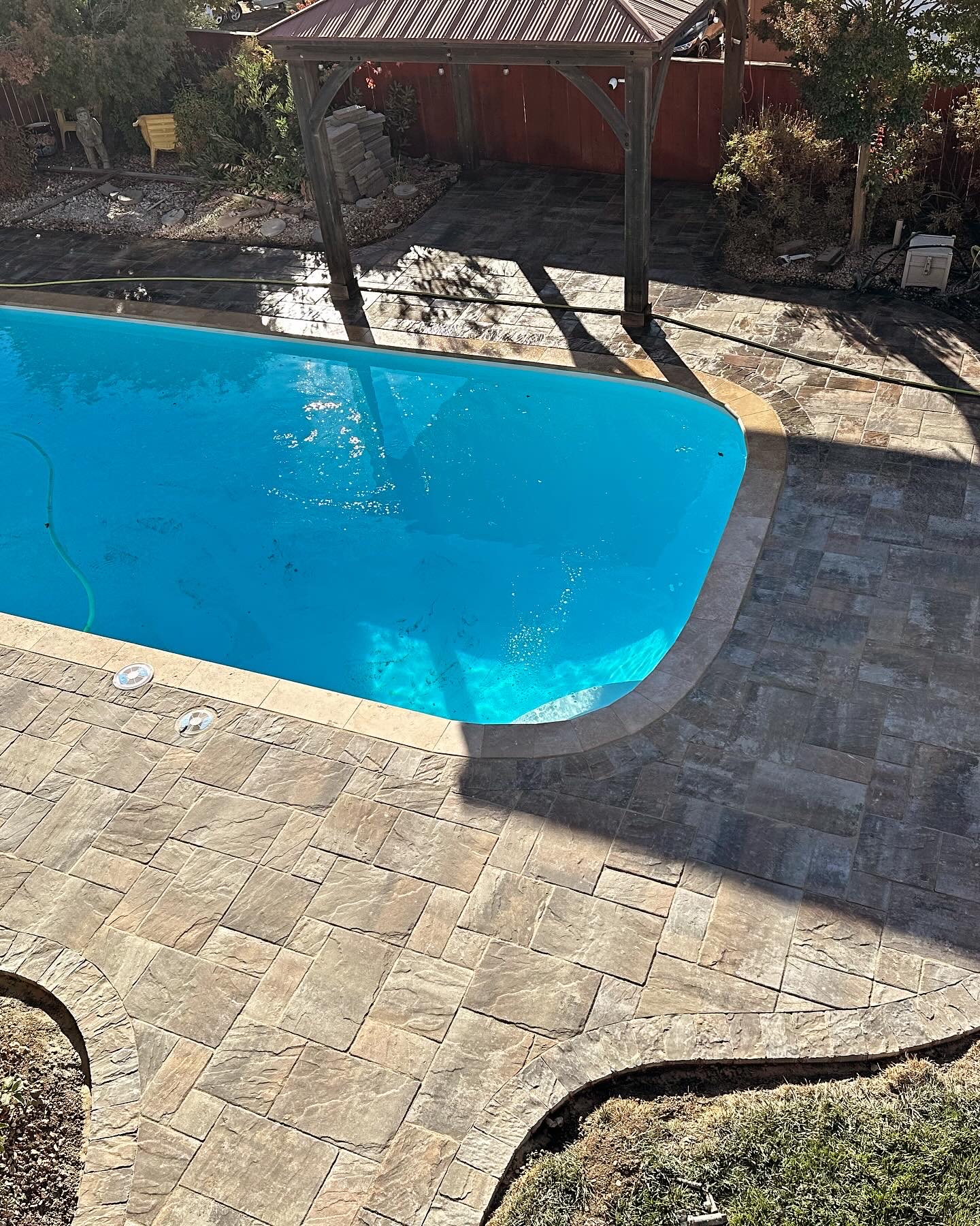 DCS paver pool patio installation