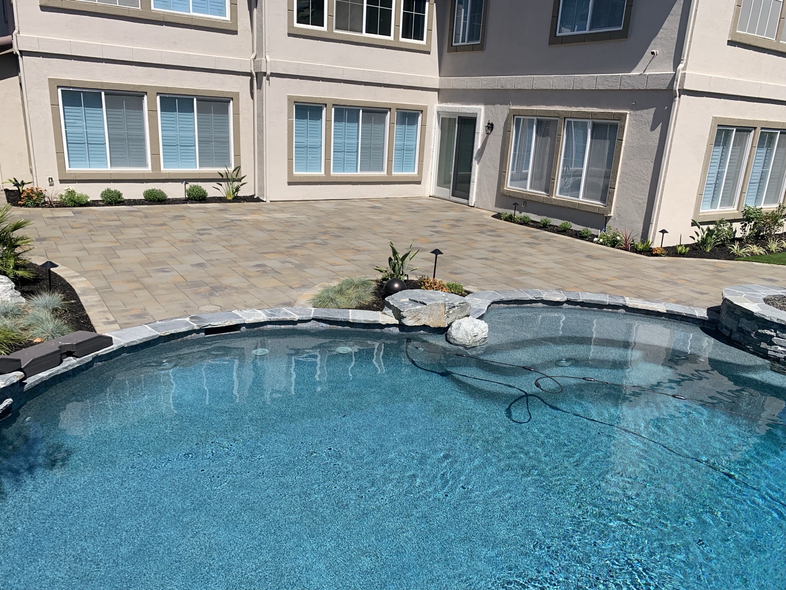 DCS paver pool patio installation