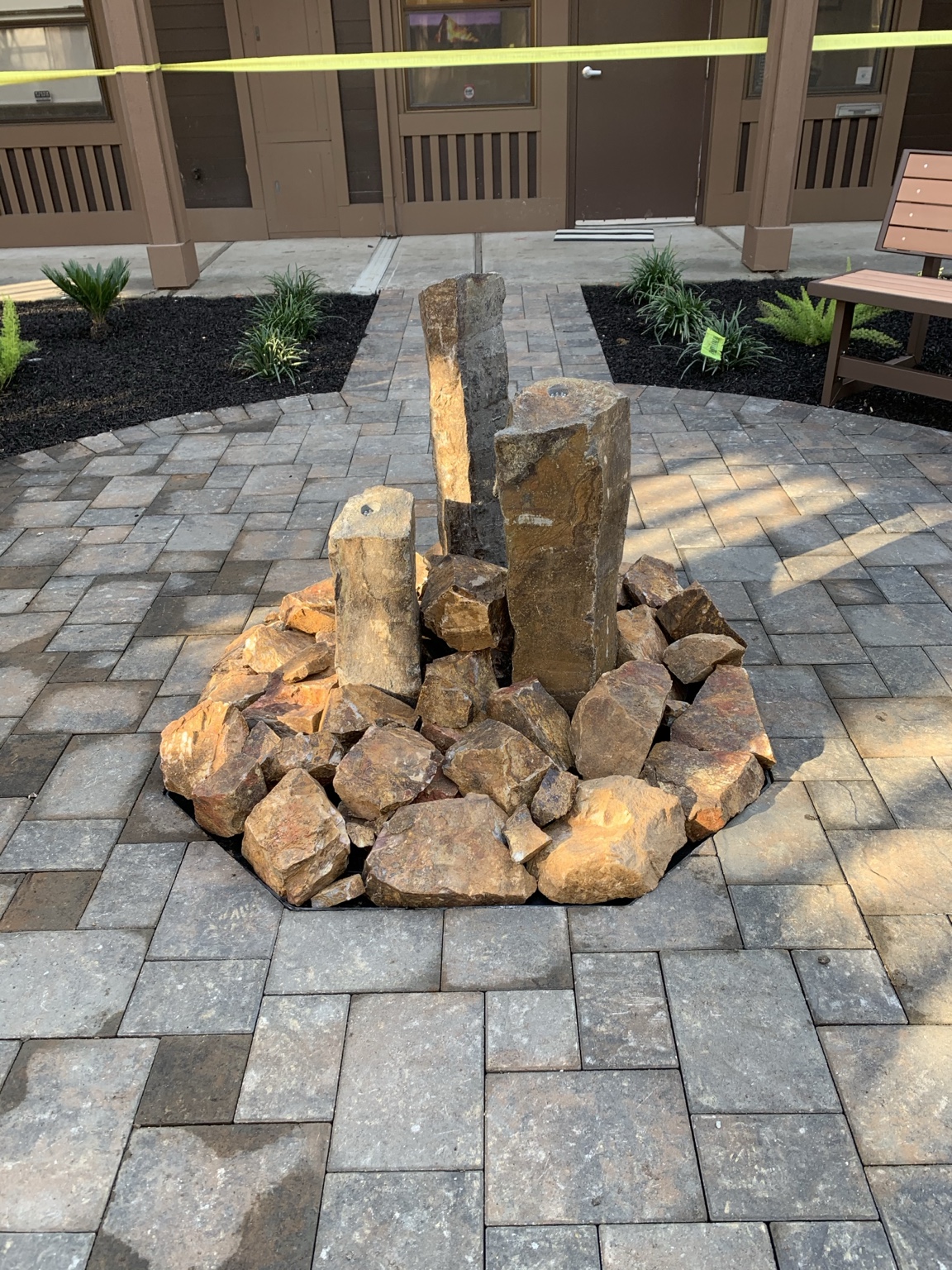 Completed DCS paver installation