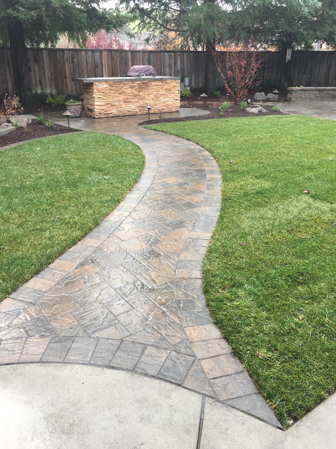 DCS paver walkway installation