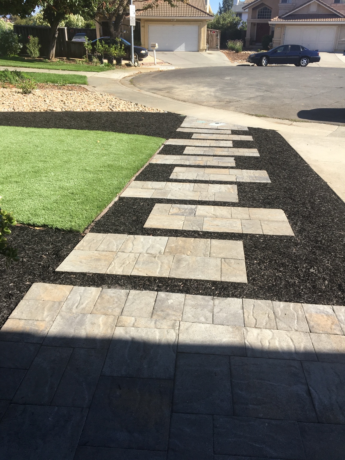 DCS paver walkway installation
